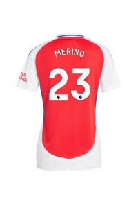 Arsenal Mikel Merino #23 Fotballdrakt Hjemme Klær Dame 2024-25 Korte ermer